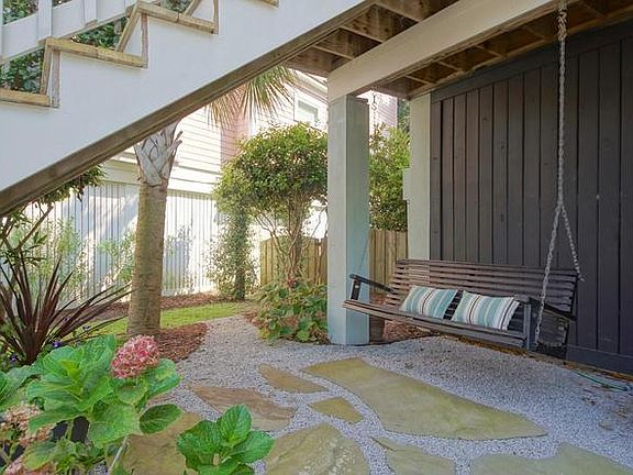 Patio Under the Stairs