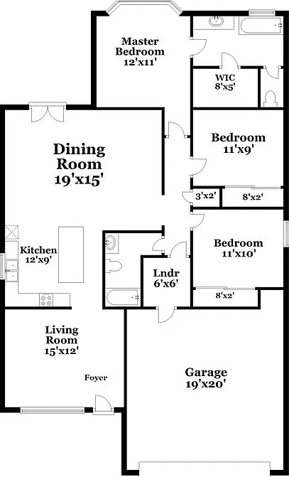 3 bed, 2.0 bath, 1342 sqft, $1,925 — Photo 2