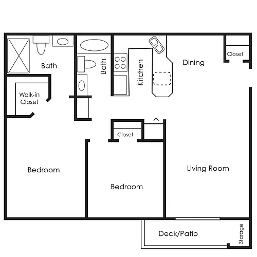 Floor plan Two Bedroom