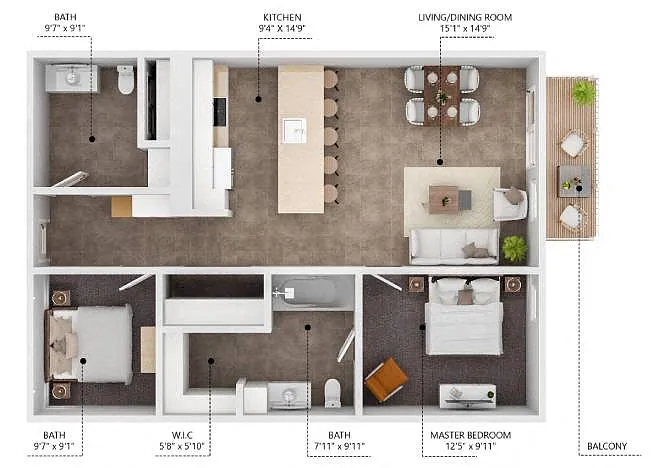 Floor plan A11 - With Den