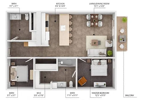 Floor plan A11 - With Den