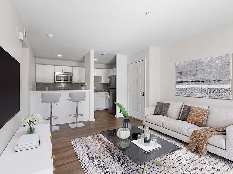 A seamless flow from kitchen to living space makes this the heart of your home