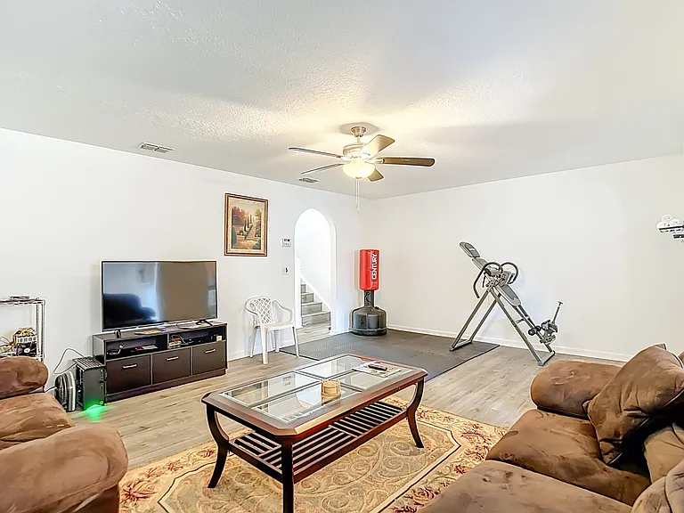 Shared living space. Downstairs.