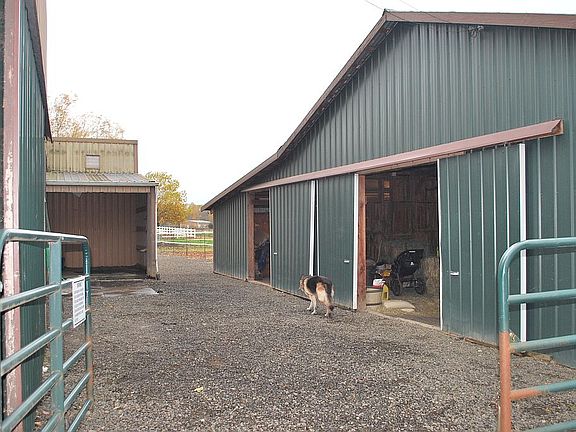 Entry to stable and pasture