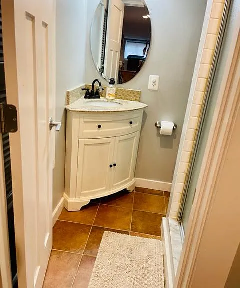 Basement bathroom