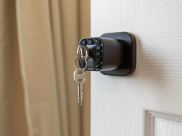 Bedroom doors use access codes