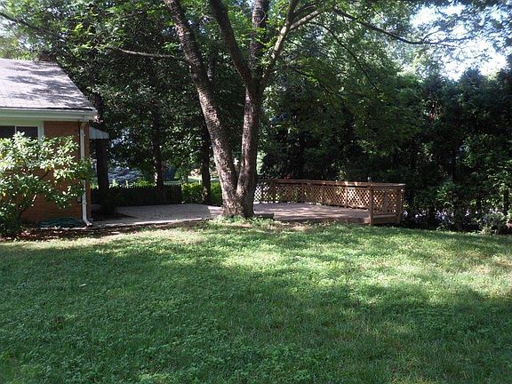 Back yard with deck and patio
