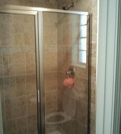 Master shower