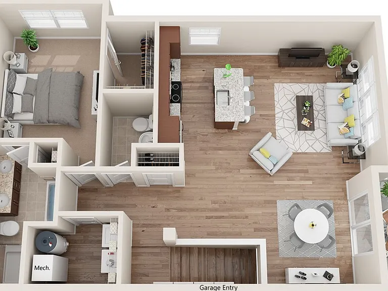 1 Bedroom - 2nd Floor 1 Bedroom - 2nd Floor
