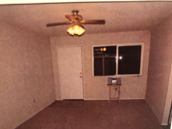 Living room with ceiling fan