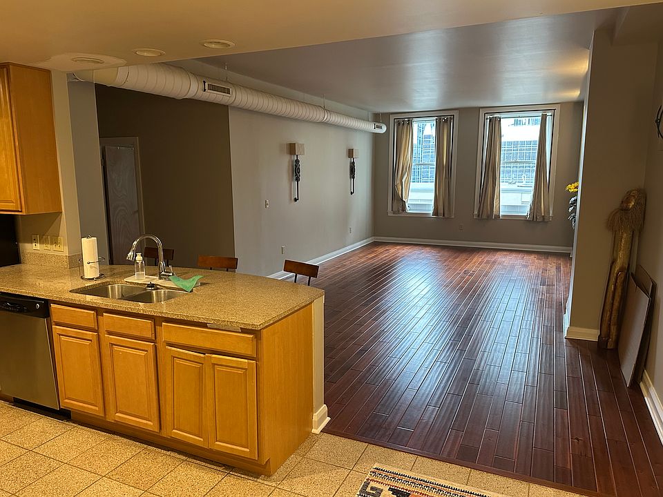 Kitchen and living room