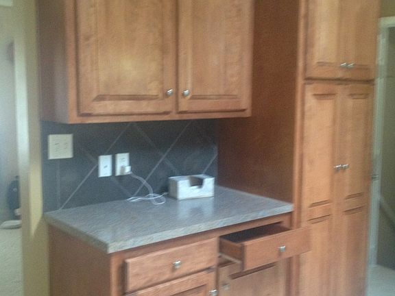 Pantry and trash cabinet