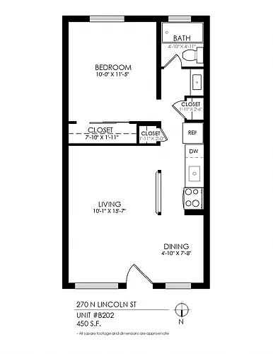 Floor plan 1 Bedroom