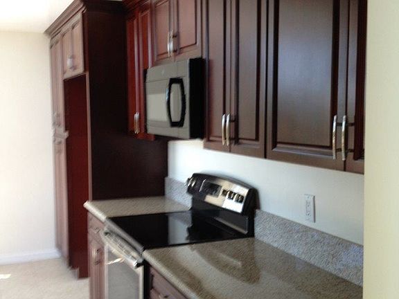Kitchen with granite countertops
