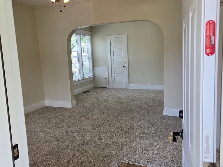 View inside front entry