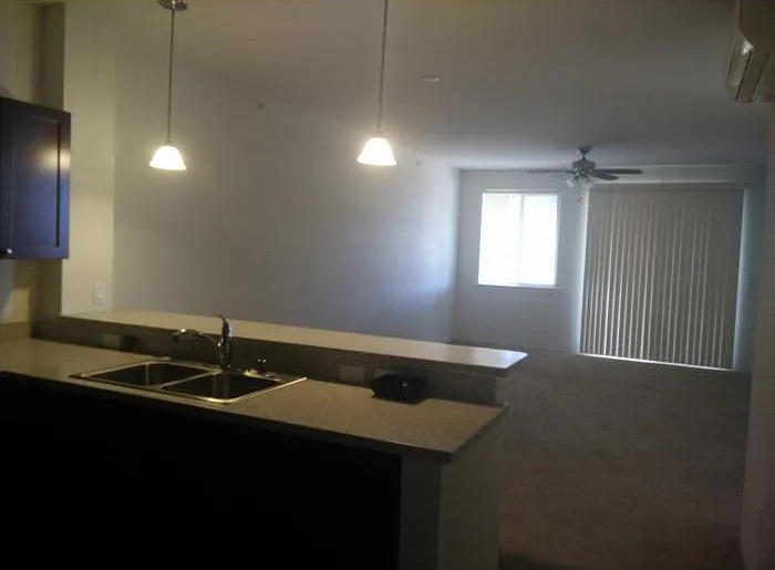 Kitchen, Dining,, and Living Room