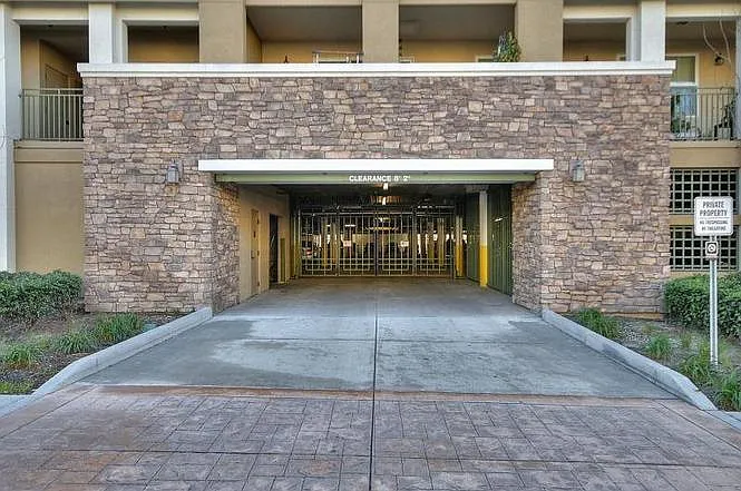 Gated Garage Entrance