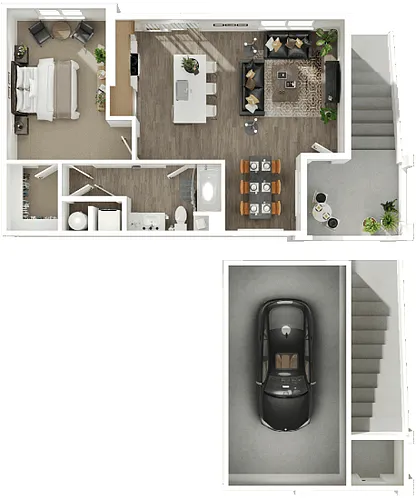 Floor plan Carriage + Garage