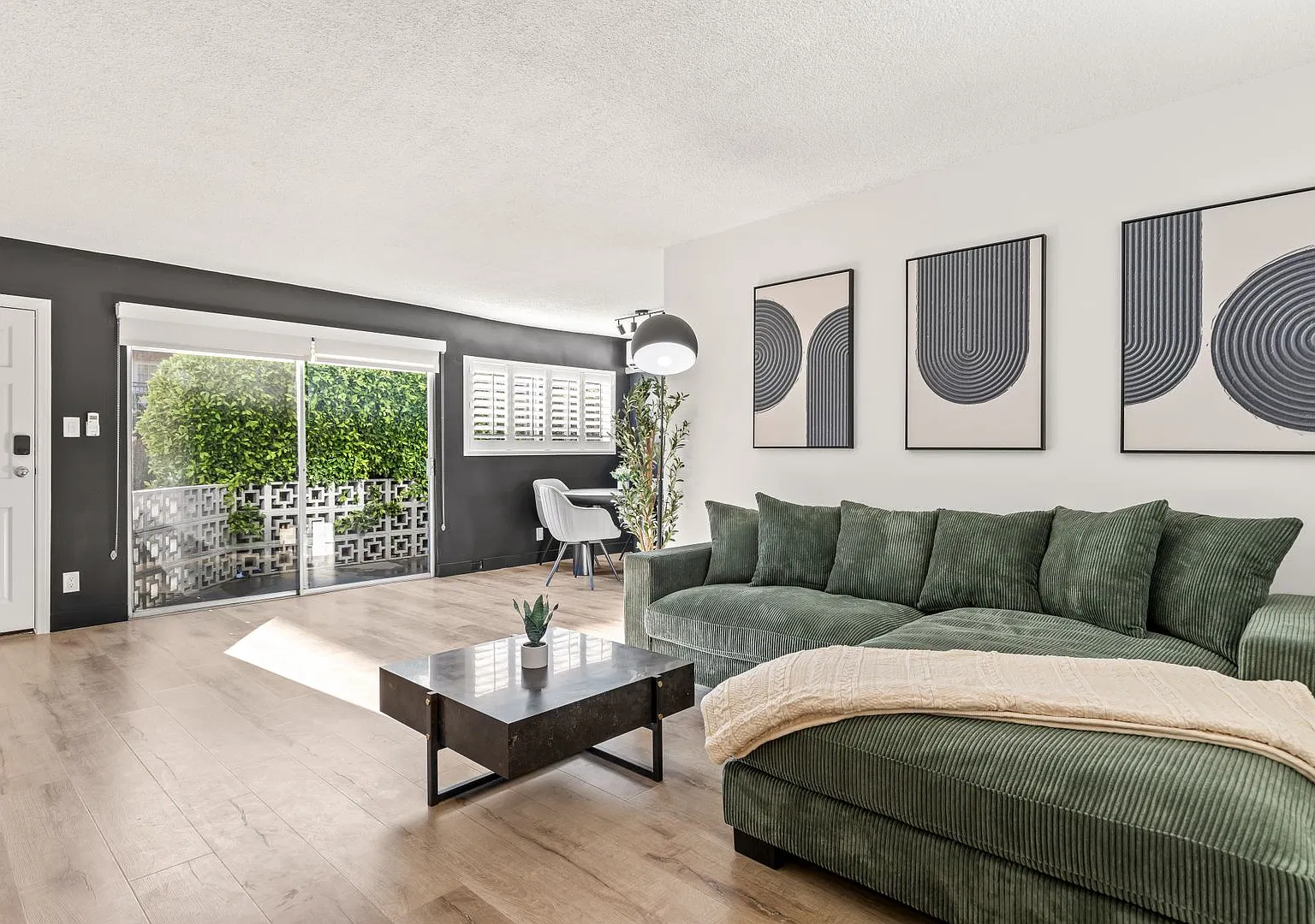 Fully Furnished 1-Bedroom / 2-Bathrooms Apartment with Patio at 1700 Malcolm 102 — Photo 2