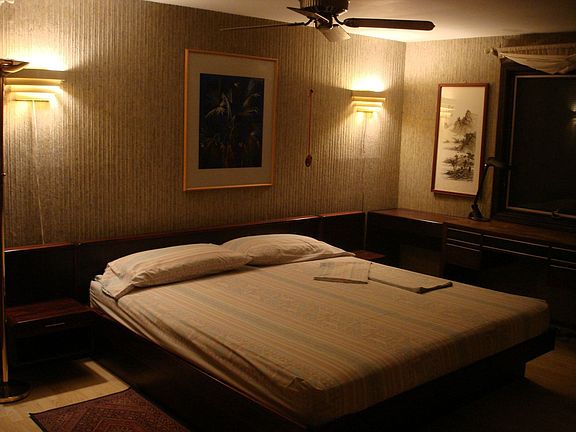 master bedroom with king size bed set