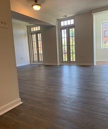 French windows in living room