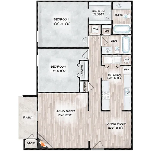 Floor plan The Carter