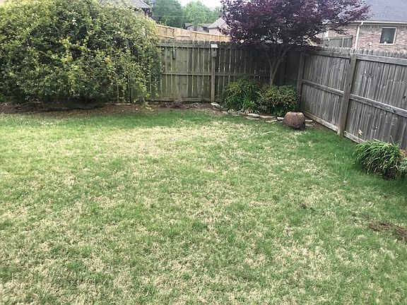 Large landscaped back yard