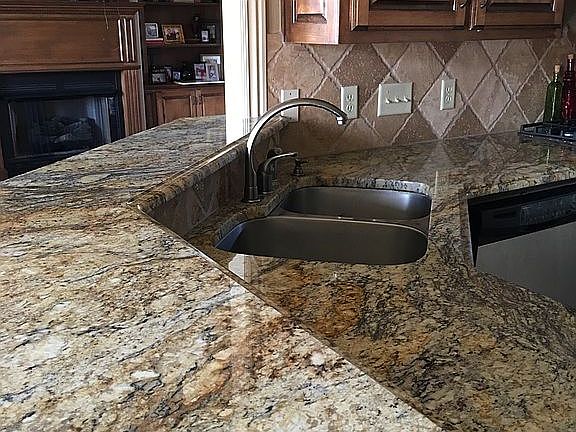 Granite view on top of bar