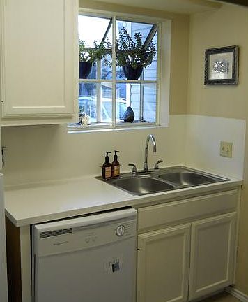 kitchen sink with window