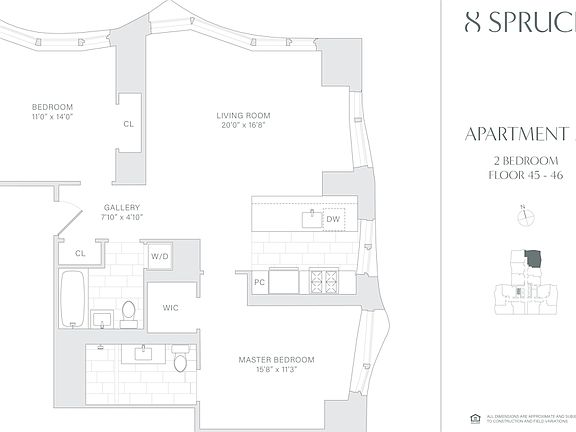 2nd image of 8 Spruce St APT 46A