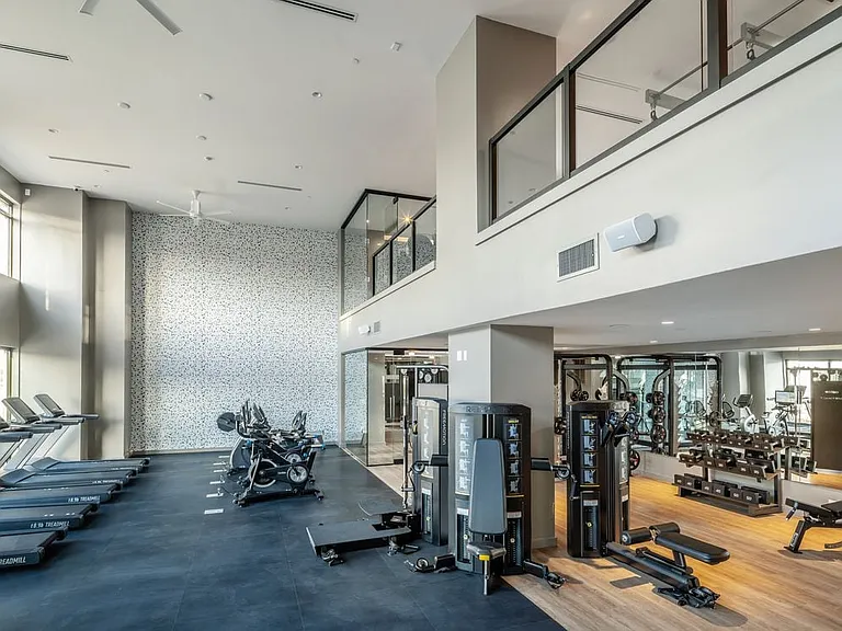 Fitness center with strength and cardio equipment