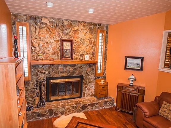 Stone Fireplace