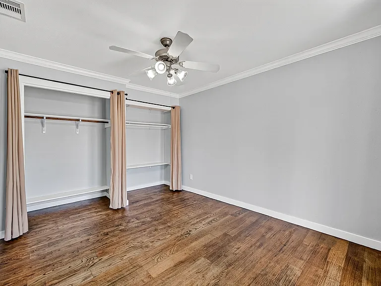 Closet in one of the bedrooms.