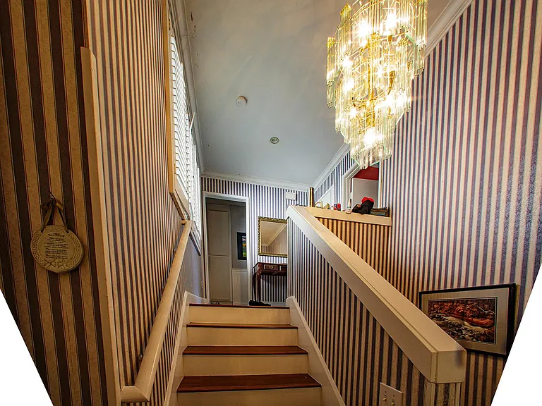 Stairs leading to the second floor