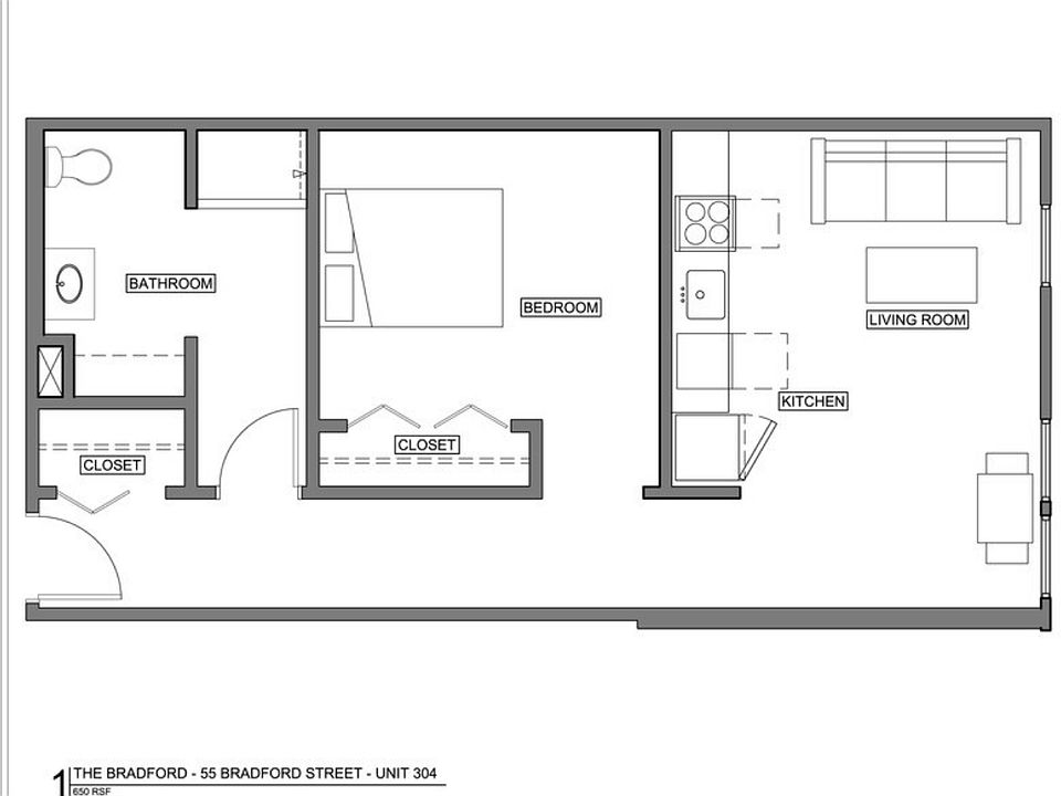1st image of 55 Bradford St Unit 304