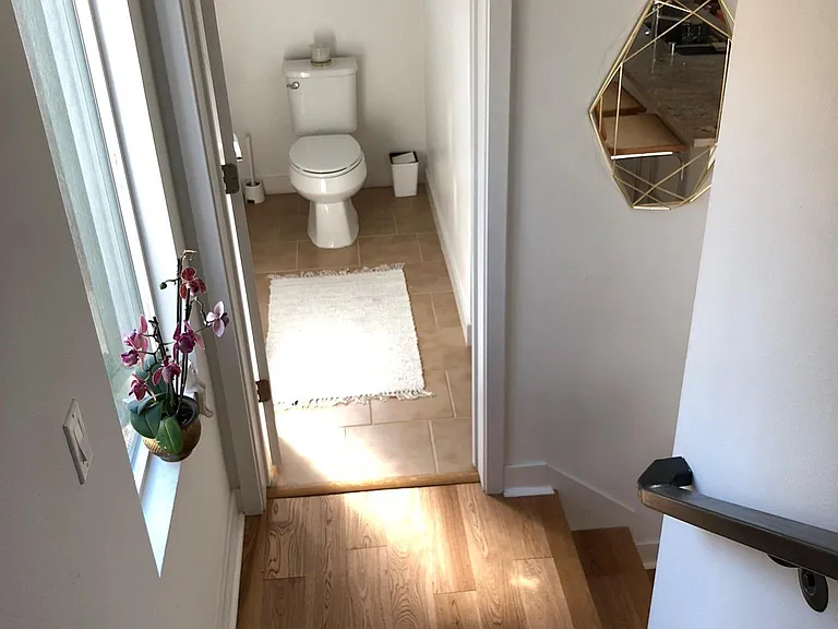 Half bathroom downstairs