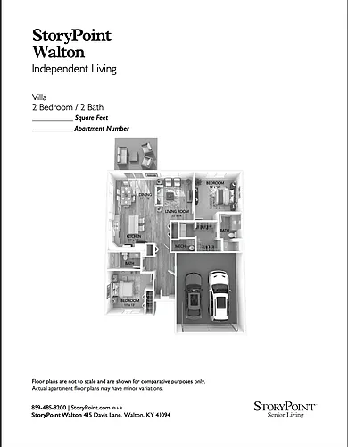 Floor plan Active Adult Villa