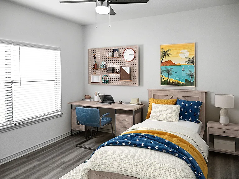 3x2 1370 sqft C1 - Third Bedroom