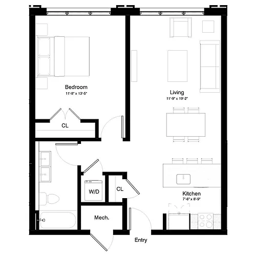 Floor plan 206-606