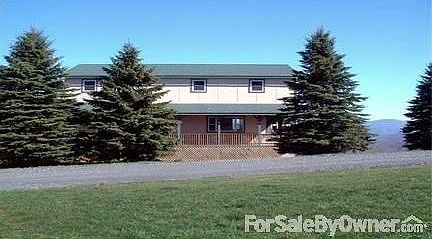 Front view, with covered front porch