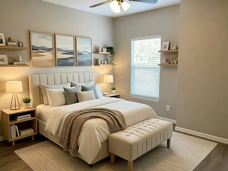 * Virtually staged * Spacious primary bedroom.