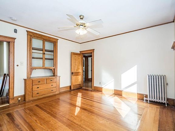 Living room with built-in