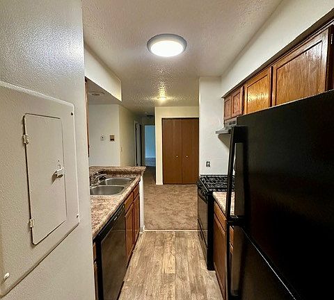 View of the kitchen from laundry area
