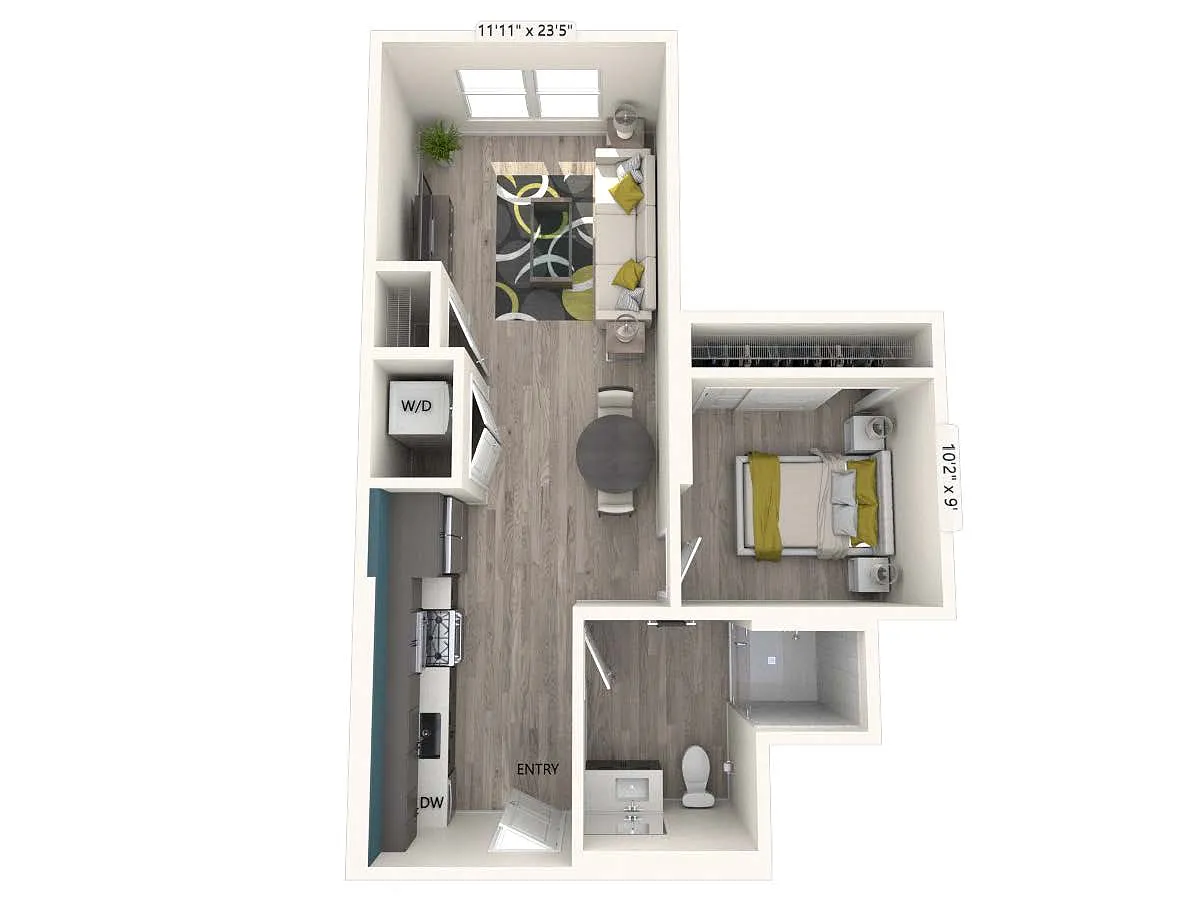 Floor plan AM1-FinishII-618-621sf