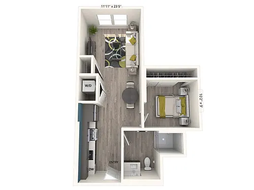 Floor plan AM1-FinishII-618-621sf