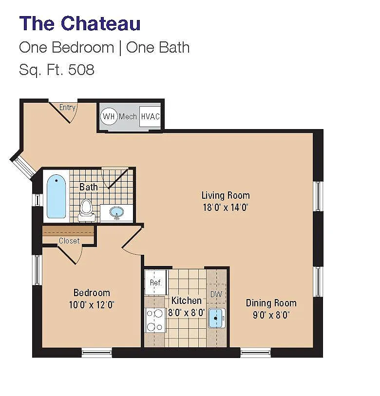 Floor plan The Chateau