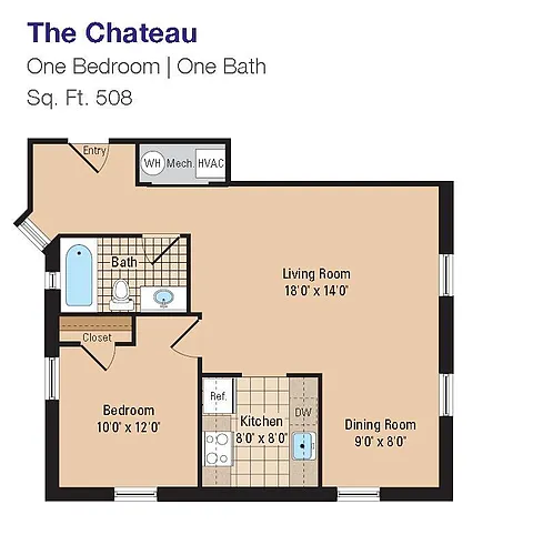 Floor plan The Chateau