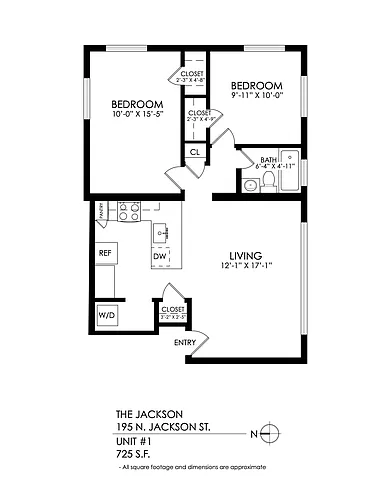 Floor plan 2 Bedroom, 2 Bath