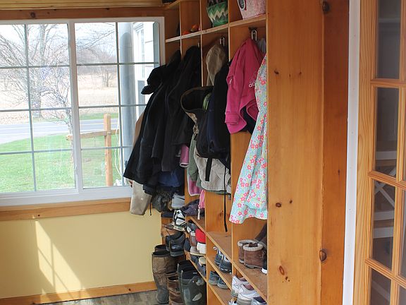 Mudroom with lockers