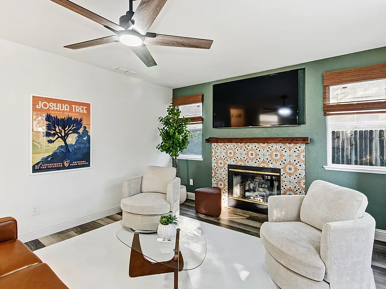 Comfort and charm come together in this inviting living area